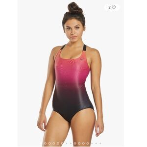 Nike Women’s Trigeo Fade Double Crossback One-Piece Swimsuit